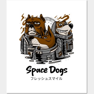 Space Dogs On A Big Woof Adventure Posters and Art